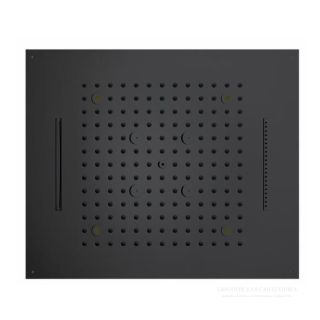 Верхний душ Bossini Dream H38908.073 с LED подсветкой 57 см чёрный матовый